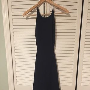 FameandPartners blue mid length dress
